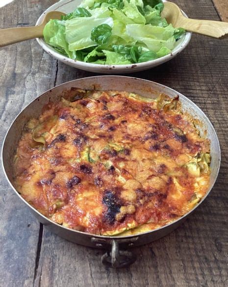 Rachel Roddys Recipe For Courgette Mozzarella And Parmesan Layered