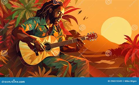 international reggae day celebration with this abstract illustration stock image image of