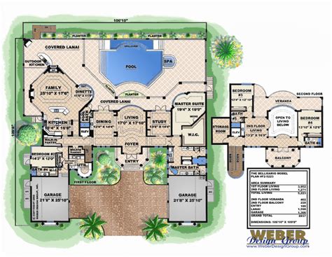 Tuscan House Plans Mediterranean Tuscan Style Home Floor Plans