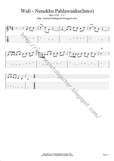 We did not find results for: Tab Gitar: Tab Guitar Wali - Nenekku Pahlawanku (Intro)