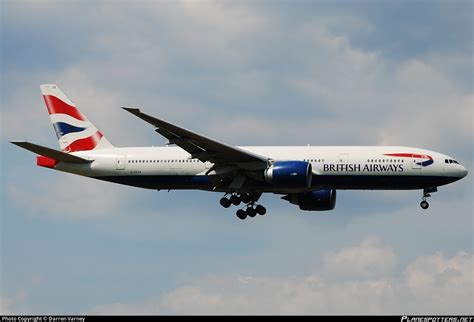 G Zzza British Airways Boeing 777 236 Photo By Darren Varney Id