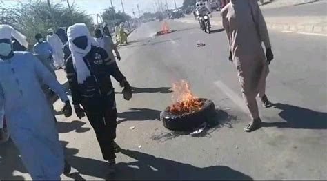دار وداي هذا ماحدث في مظاهرات اليوم بمدينة أبشة