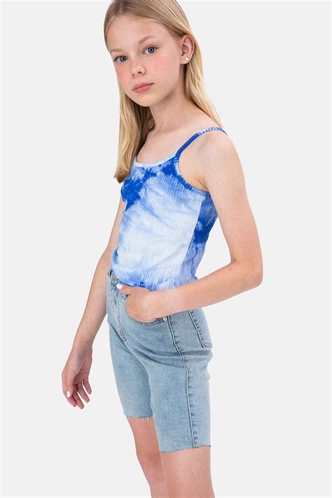 Diane Ribbed Tie Dye Tank Top In 2021 Girls Fashion Tween Kids