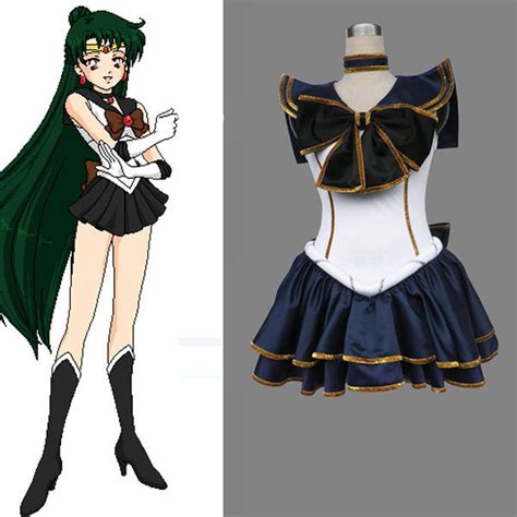 Hot Sale Anime Sailor Moon Setsuna Meioh Cosplay Dress Bishoujo Senshi