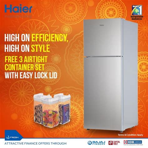 Take Home Cool Airtight Containers With Haier Frost Free Refrigerator