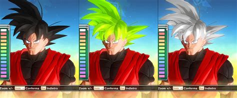 Goku Transformable Hair Pack For Male Cac Now With Ssj4 Bust Xenoverse Mods