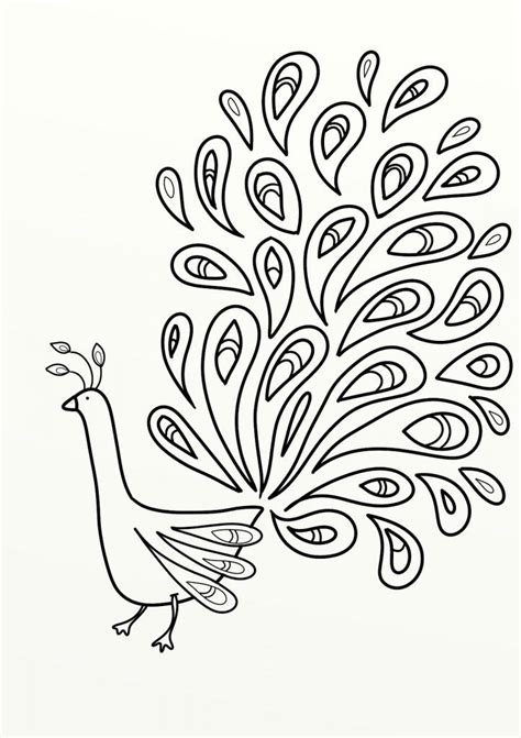 Peacock coloring pages for adults. Peacock Birds Colouring Pages - Coloring Home