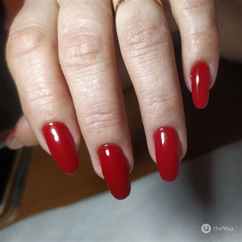 Red Almond Shaped Nails 18 Photos