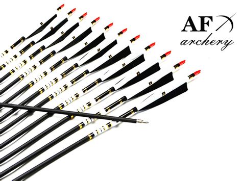 Buy Af 12pcs 31 Spine 500 Archery Carbon Arrow Turkey