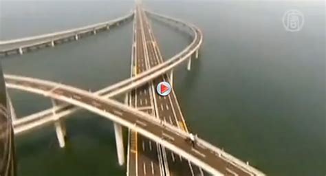 China Opens Worlds Longest Ocean Bridge Measuring 26 Miles In Length