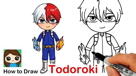 How To Draw Anime Shoto Todoroki My Hero Academia