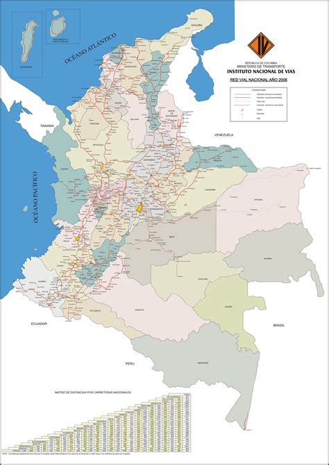 Large Detailed Political Map Of Colombia With Major Cities And Roads Images