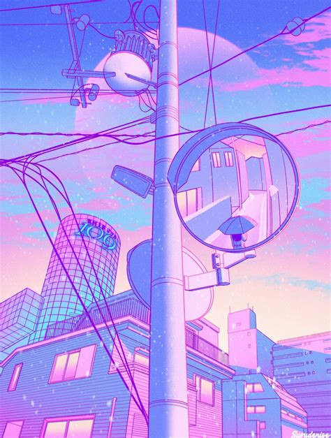 City Pop Shibuya Tokyo Illustration By Surudenise Denise Rashidi