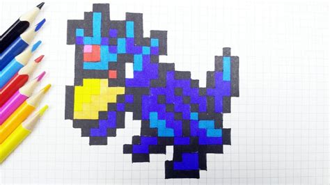 These sprites were located from spritedatabase.net, and were ripped my. How To Draw Golduck Pokemon Pixel Art - YouTube