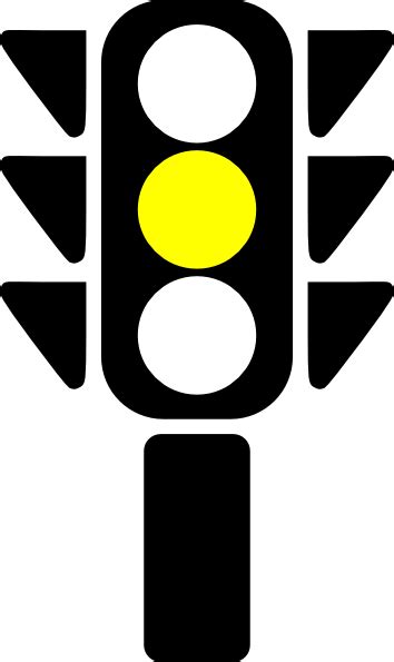 Traffic Semaphore Yellow Light Clip Art At Vector Clip Art