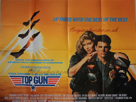Top Gun Original Rolled One Sheet Movie Poster Tom Cruise Ff9