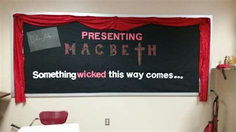 Macbeth Bulletin Board English Classroom Displays Classroom Displays
