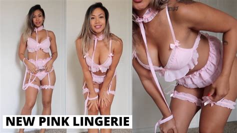 Sexy Pink Lingerie Try On Kawaii Undergarment Atq Official Video
