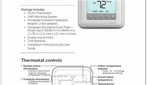 honeywell thermostat t4 pro manual