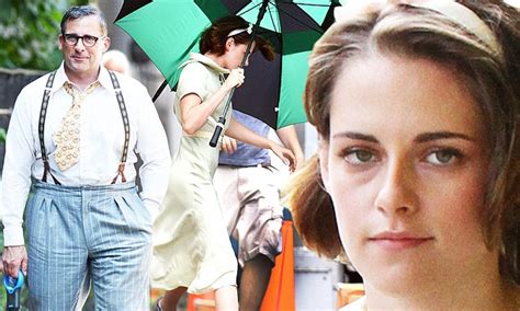 Kristen Stewart Dons Dress While Steve Carell Suits Up On Woody Allen