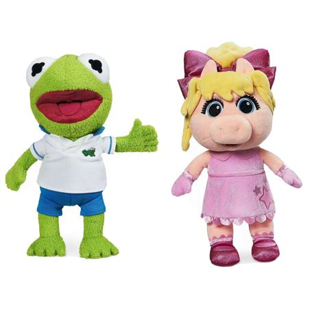 Muppet Babies Kermit Frog And Miss Piggy Pig Plush 12 Toddler Baby