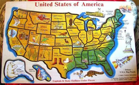 United States Map Puzzle United States Map Map Activities Map Puzzle Images