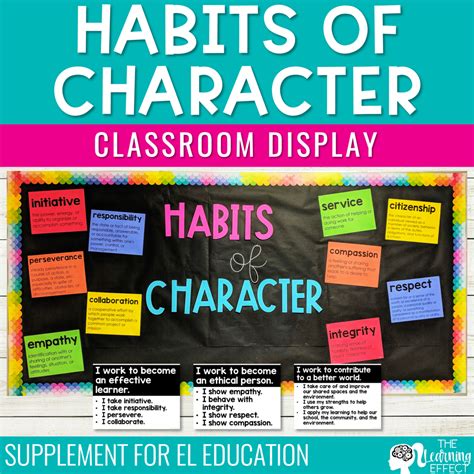 Habits Of Character Classroom Display Bulletin Board El Education