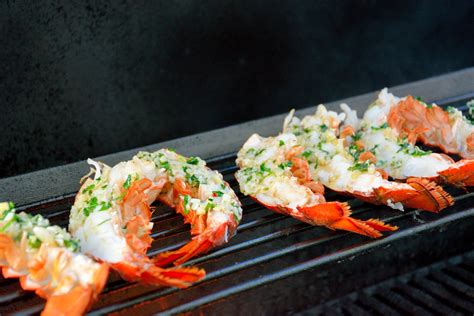 luke s lobster s grilled lobster with garlic butter recipe