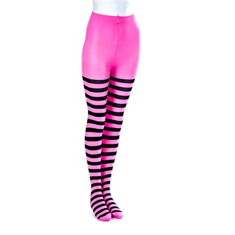 Neon Stripe Tights Claires Ladies Size Small Medium Box12 86 L Fashion Clothing Shoes