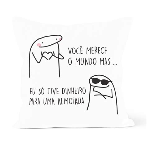 Capa De Almofada Decorativa Own Flork Você Merece O Mundo Mas