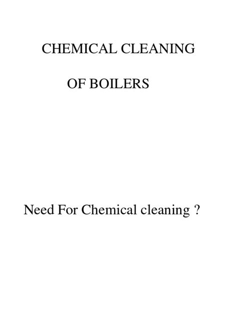 Chemical Cleaning Npti Pdf Corrosion Water