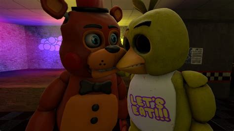 Chica Your First Kiss With Toy Freddy By Toyspringtrap2015 On Deviantart