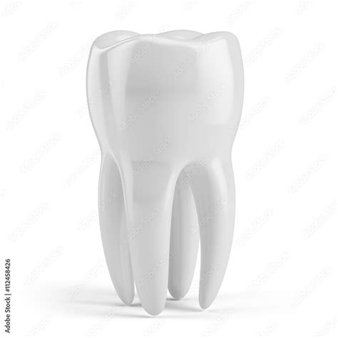 Tooth Isolate On White Tooth 3d Icon Health Medical Tooth Doctor