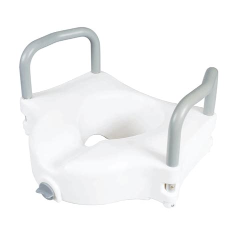 Carex Classics Elevated Toilet Seat With Armrests