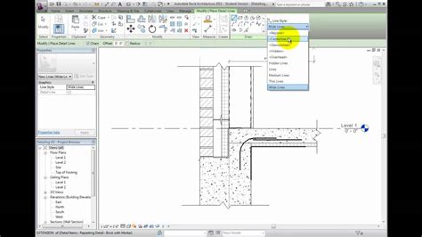 Revit Architecture 2011 Tutorial Creating Detail Lines Youtube