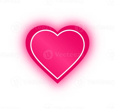 Neon Pink Heart Banner Neon Heart 10983705 Png