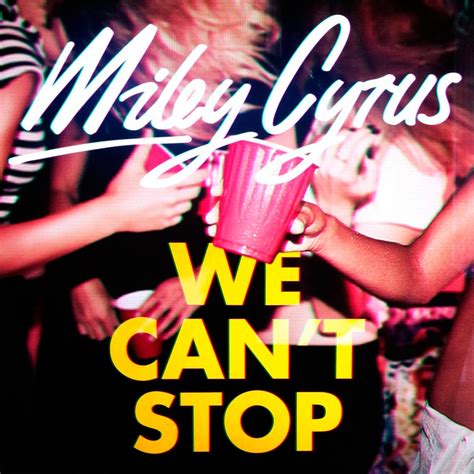 miley cyrus we can t stop la portada de la canción