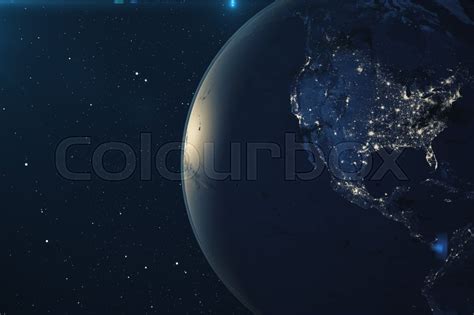 3d Rendering Planet Earth From The Stock Image Colourbox