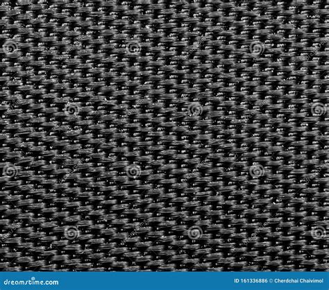 Macro Photo Of Black Nylon Texture For Background Stock Photo Image