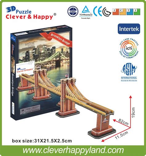 Buy 2014 New Cleverandhappy 3d Puzzle Model Brooklyn