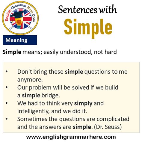 Examples Of Simple Sentences