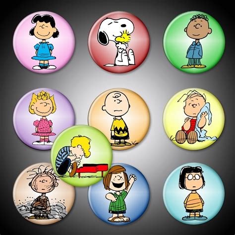 Buy Peanuts Gang Magnets Set Of Characters Charlie Brown Linus