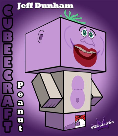 A Cubeecraft Of Jeff Dunhams Famous Purple Puppet Named Peanut Skgaleana