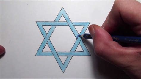 How To Draw The Star Of David Step By Step Youtube