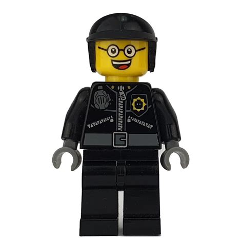 Lego Set Fig 002157 Bad Cop Good Cop With Wide Angry Mouth And