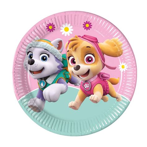 Platos Patrulla Canina 23 Cm 8 Ud Envío 24 H