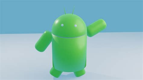 3d Asset Android Mascot Cgtrader