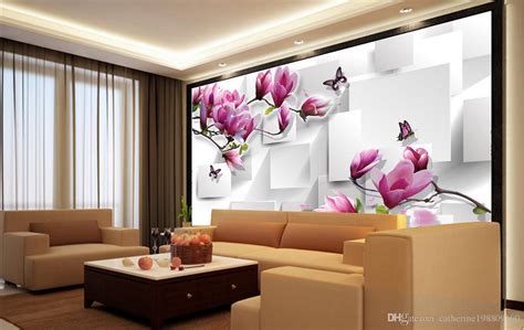 Yes, you can make that hulking black box easier on the eyes. Customized Wallpaper For Walls Home Decor Living Room ...