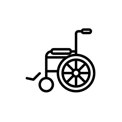 Premium Vector Wheelchair Sign Symbol Vector