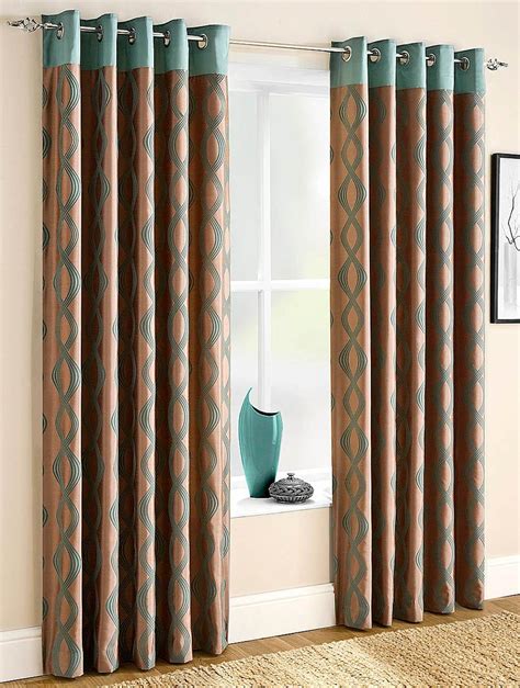 Campania Lined Eyelet Curtains Teal Free Uk Delivery Terrys Fabrics